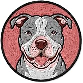 Pit Bull Iron on Patch Embroidered | Decorates Jackets, Backpacks, Jeans, Hats &amp; Vests &ndash; A Fun Gift For Teens, Adults &amp; All Ages
