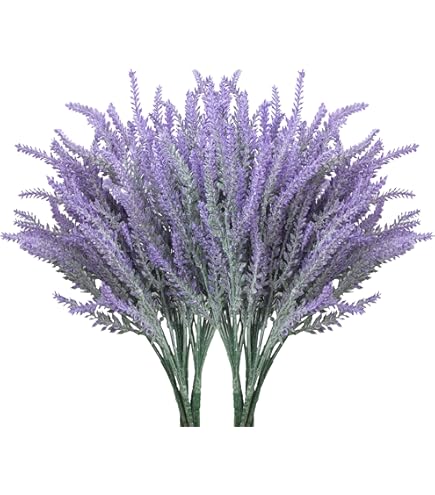 4-Pack Purple Artificial Lilac Flowers – 25.5 Inch Tall Delphinium Stems, Real Touch Silk, For Vases, Weddings, Home Decor - View #10