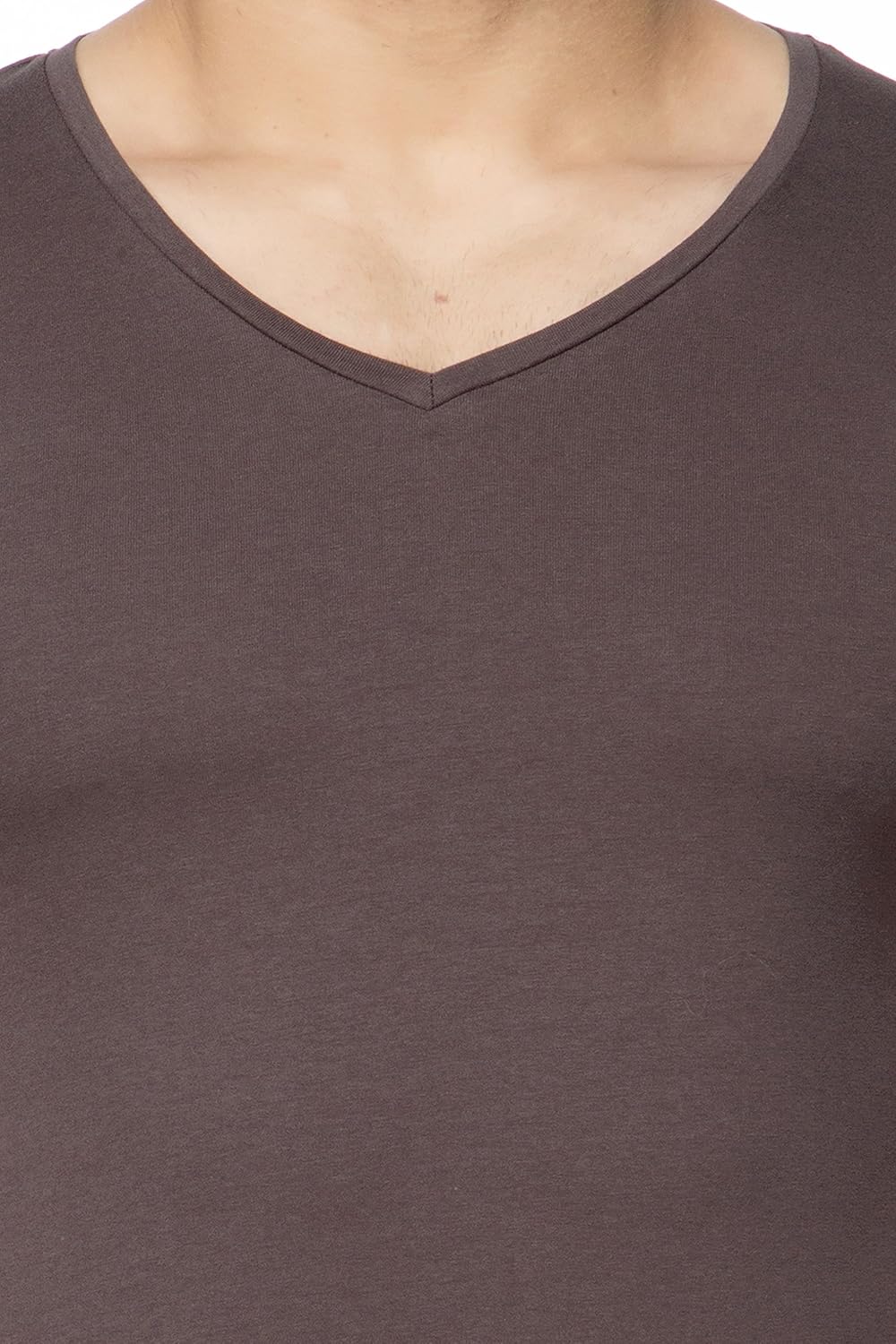 tinted men's cotton lycra v-neck half sleeve t-shirt (tj101crh-black-m-$p)