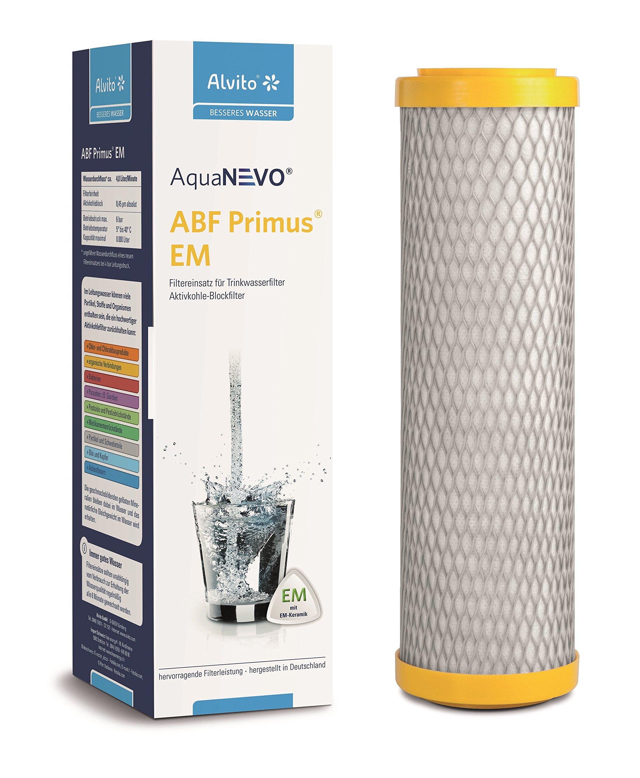 Alvito Primus EM Ceramic Potable Water Filter, 0.45 μm, 1 Piece