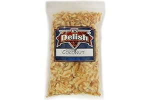 IT'S DELISH Gourmet Toasted Sweetened Coconut Chips by Its Delish – 10 LBS Bulk Bag – Healthy Creative Snacks Favorite Food Crunch – Great For Snacking, Baking and Decorating