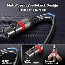 Bietrun XLR Cables 6FT/1.8M 2 Pack, Premium Heavy