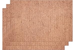 Deepthi Coco Coir Fiber Sheet Roll – 24 x 36 Inch, Pack of 3 – Natural Coconut Mat for Planters, Garden Beds, Pet Cages, Basket Liners, Reptile Bedding, Snow/Ice Anti-Slip Mat, Mulch Barrier