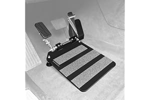 OceanicEcho Portable Left Foot Accelerator Pedal for Handicap Disabled Injured Stroke Drivers Gas Pedal LFGP Fixable Drive Assist (Jet Black)