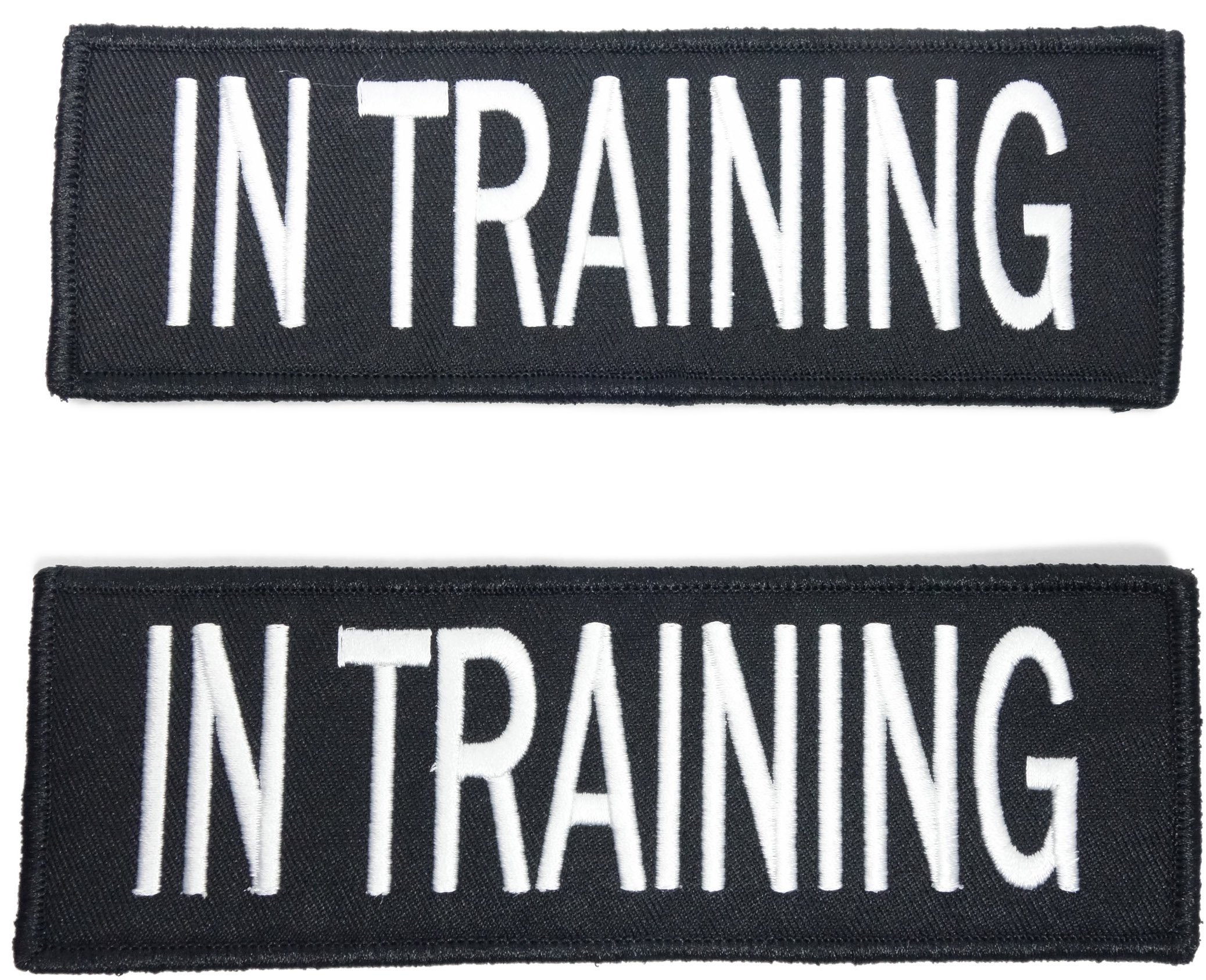 Leash Boss Service Dog Patches for Harness | Velcro Patches for Dog Harness or Vest | Do Not Pet Patch, Dog in Training, Service Dog, Emotional Support | Removable Hook and Loop Embroidered Patches — image 1