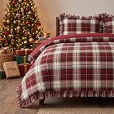CAROMIO Christmas Duvet Cover Queen, Reversible Printed Comforter Cover Set | Christmas Holiday Decorative Bedding, Soft Micr