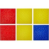 ROYLCO R5817 7 by 7-Inch Animal Skins Rubbing Plates, 6-Pack