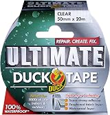 Duck Tape Ultimate Cloth Tape Clear 50mm x 20m High Strength Waterproof view 2