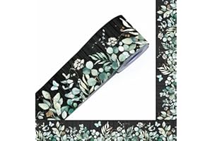 60 Feet Bulletin Board Borders, Greenery Straight Rolled Border Trim Board Border Decoration for School, Classroom & Offices