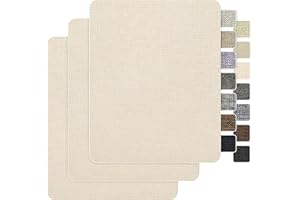 Coarse Linen Couch Patch Repair Fabric，3 PCS 9 * 11 Inch Self-Adhesive Linen Fabric Patch for Furniture Sofa, Seat, Pillow, C