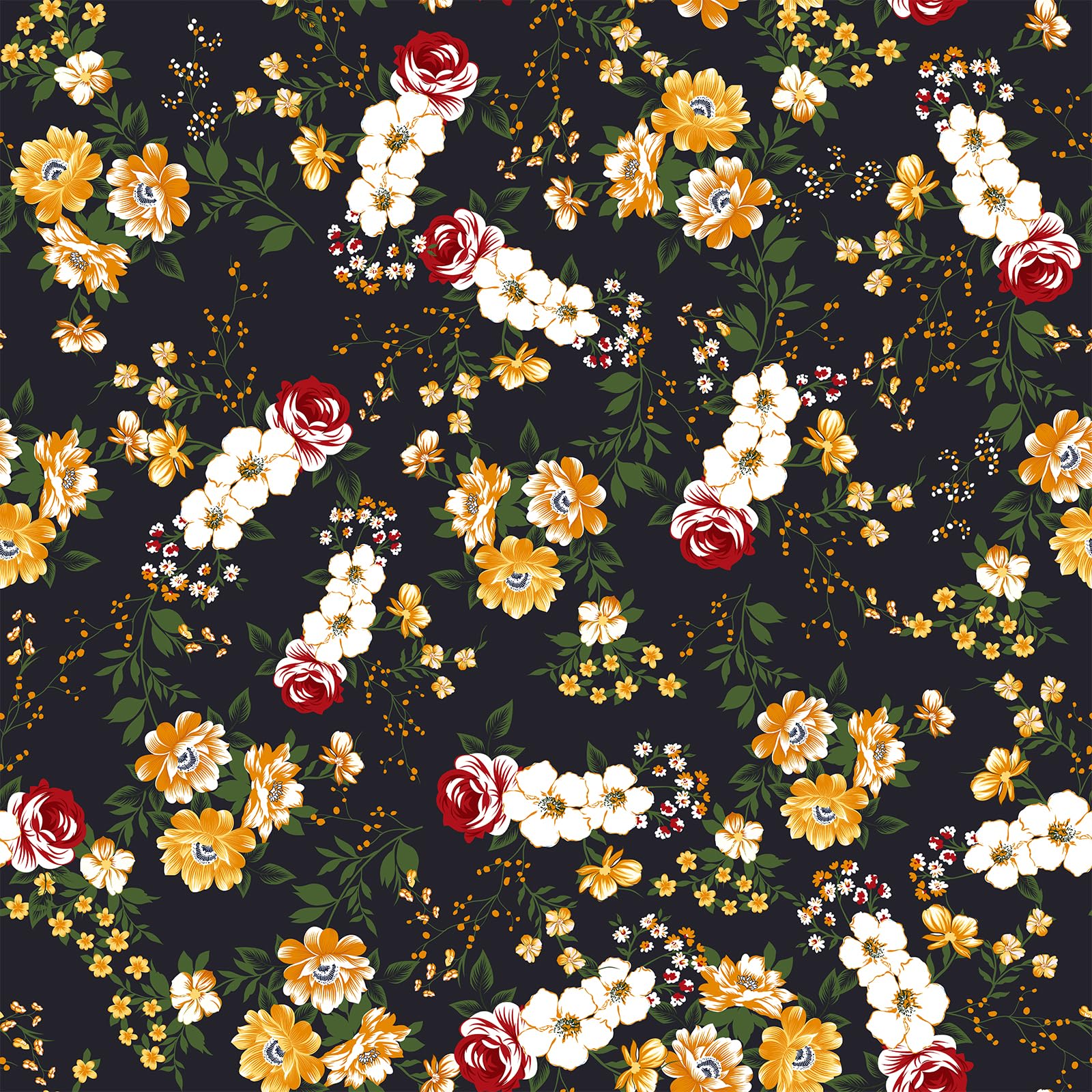 VEELIKE Dark Meadow Flower Wallpaper Vintage Black Floral Wallpaper Botanical Leaf Contact Paper Peel and Stick Patterned Wall Paper for Bedroom Bathroom Cabinet Removable 44.5cm x 300cm