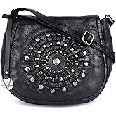 VILENCA HOLLAND Genuine Leather Crossbody Sling Bag for Women, Purse for Women Trendy Casual Office Bag with Adjustable Strap