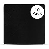 Quality Selection 10 Pack Mouse Pad Comfortable & Non-Slip Rubber Base Mousepad for Computer & Laptop Multi Pack Mouse Pads for Home, Office & Gaming, Black