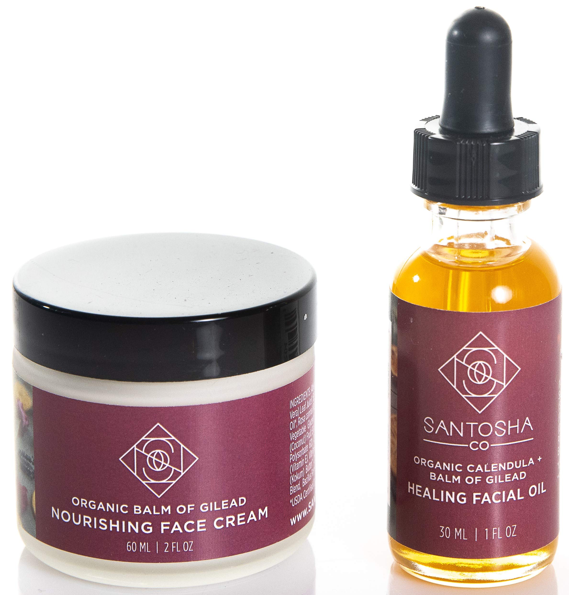 Hydration kit – Complete moisturization kit with 2 oz. organic face cream and 1 oz. facial oil | Fac