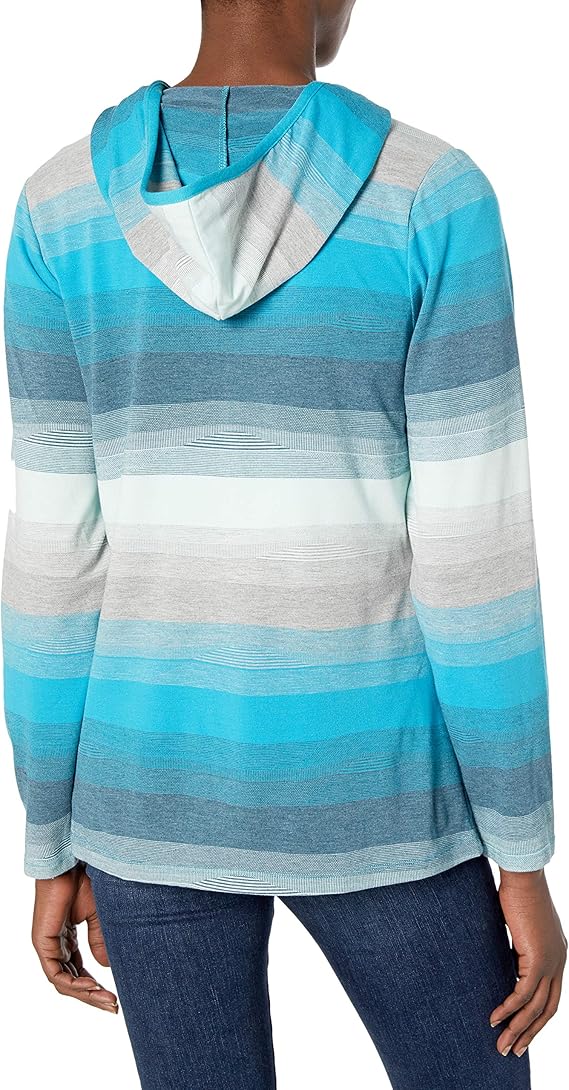 ExOfficio Traversa 速干防异味 户外女式连帽针织上衣 M码2.3折.42 海淘转运到手约￥210