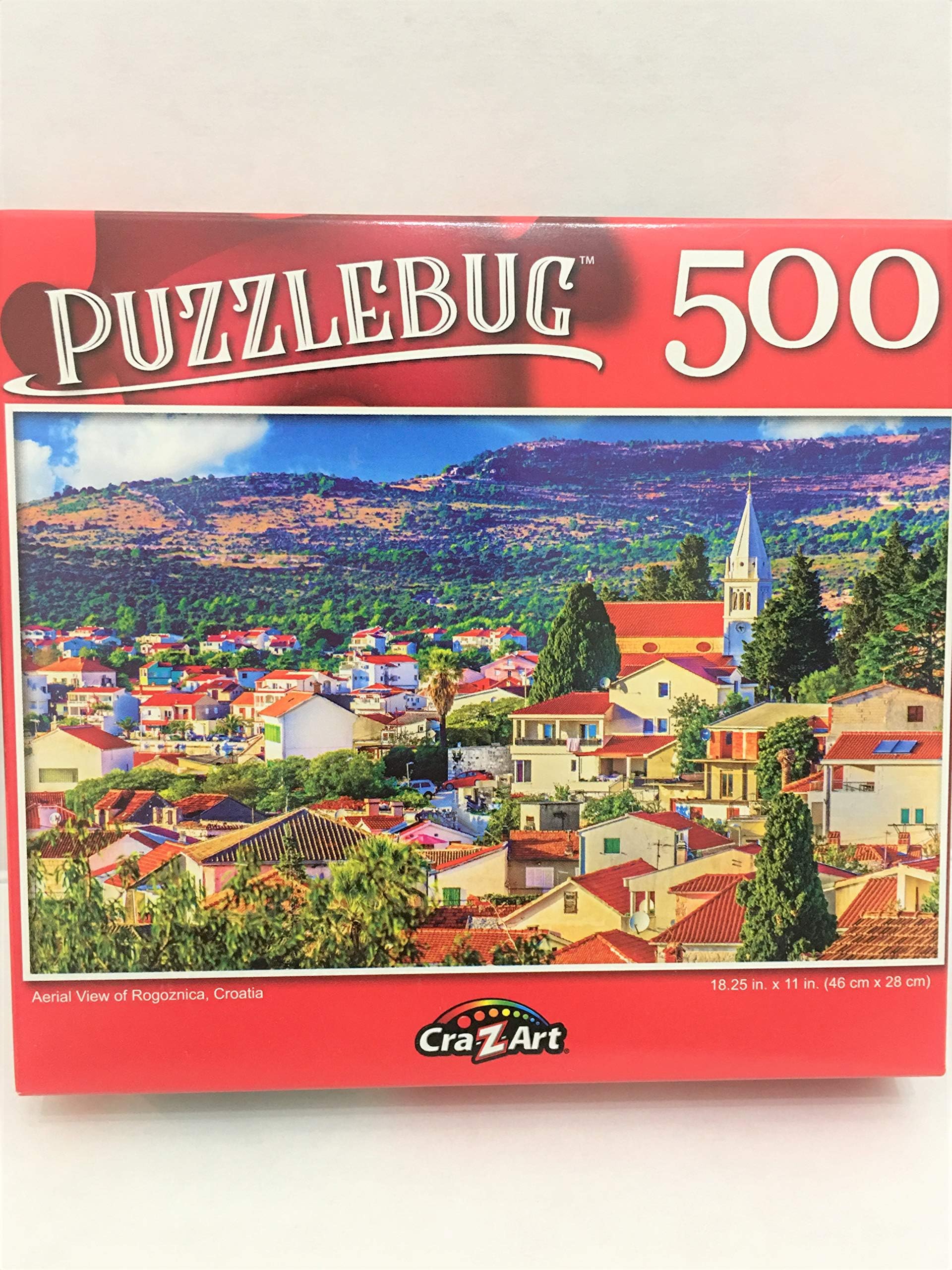 Aerial View of Rogoznica, Croatia - 500 Pieces Jigsaw Puzzle