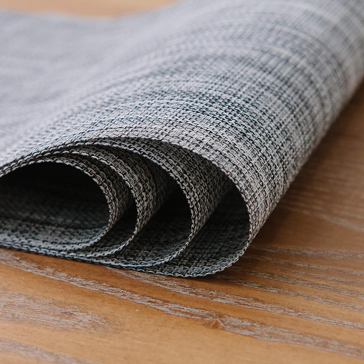 SUNSHINE FASHION Placemats,Placemats for Dining Table,Heat-Resistant Placemats, Stain Resistant Washable PVC Table Mats,Kitchen Table mats (4, Smoky Grey): Home & Kitchen