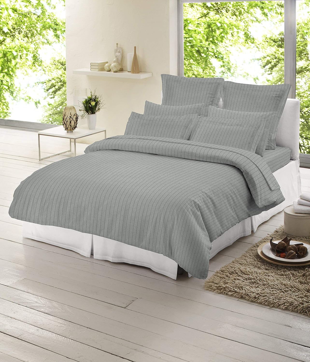 Dormisette Luxury German Flannel Duvet Cover & Shams Set, 3 Piece (King