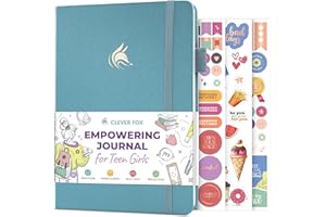 Clever Fox Empowering Journal for Teen Girls – Guided Self-Love Diary with Prompts – Gratitude & Manifestation Notebook, Teenage Gifts (Aquamarine)