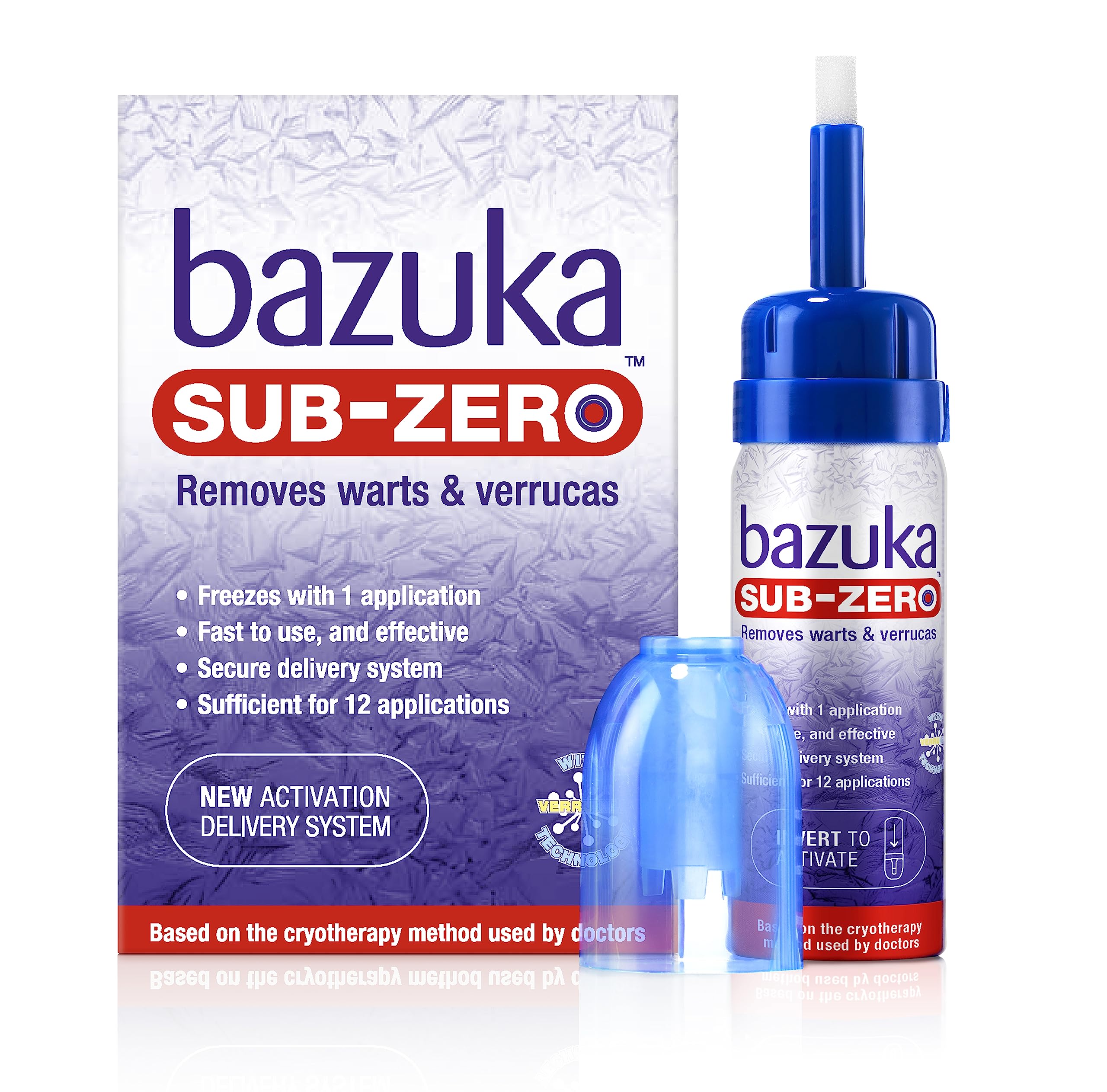Bazuka Sub-Zero. Freezing Device for Removal of Warts and Verrucas, 50ml (Packaging may vary)