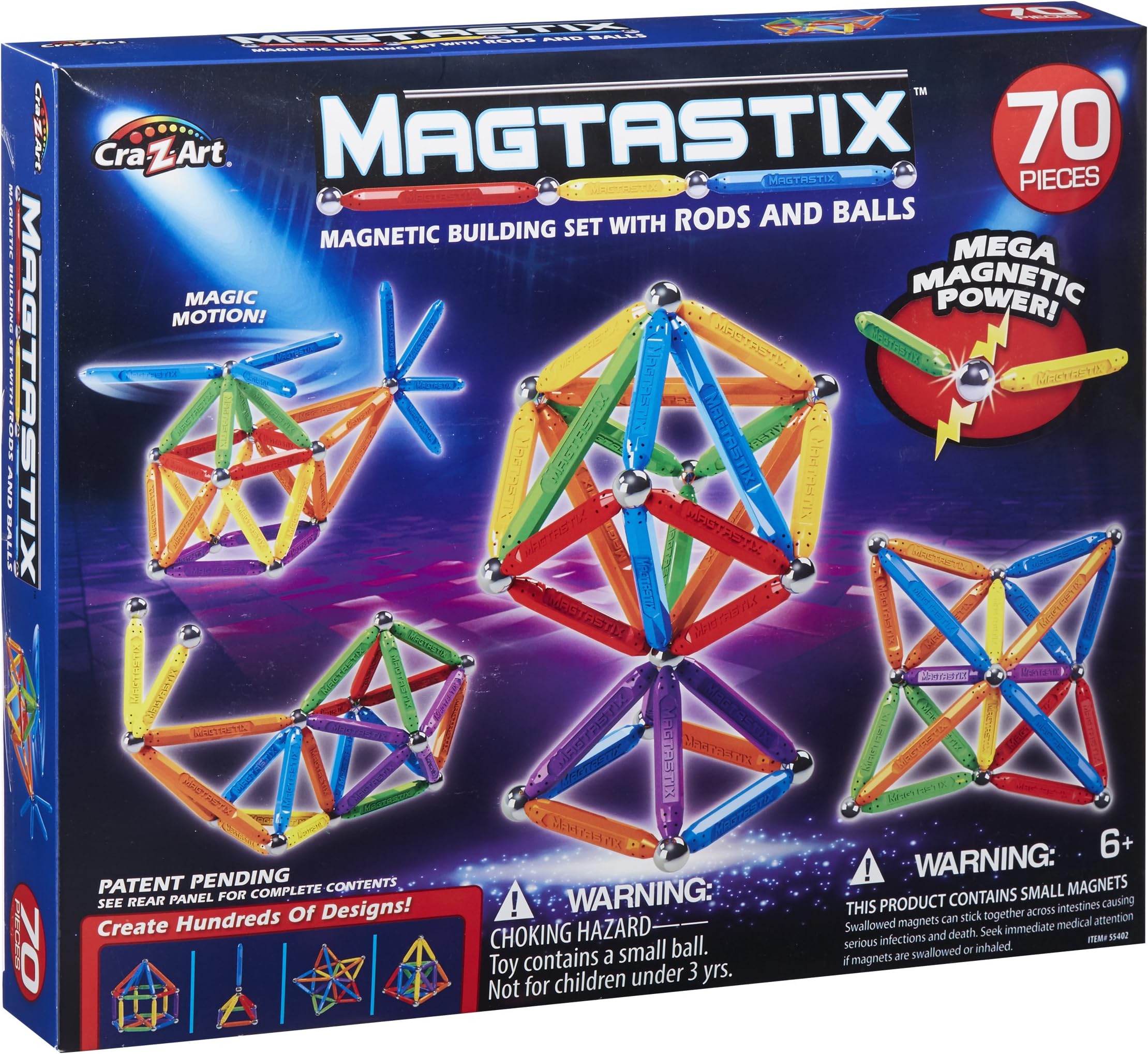 Magtastix 55402 Building Set (70-Piece)