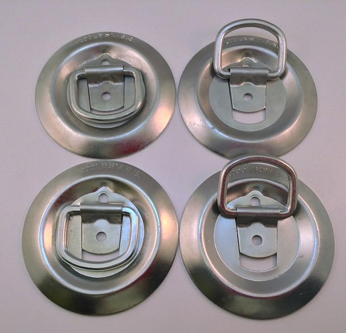 AK Garage 4pk Flush Mount Cargo D Rings 1,200 lbs MBS