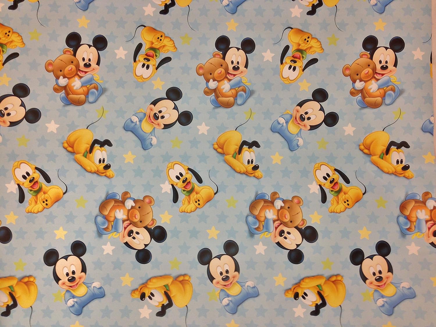 Baby Mickey Mouse 1st Birthday Large Gift Wrapping Sheet