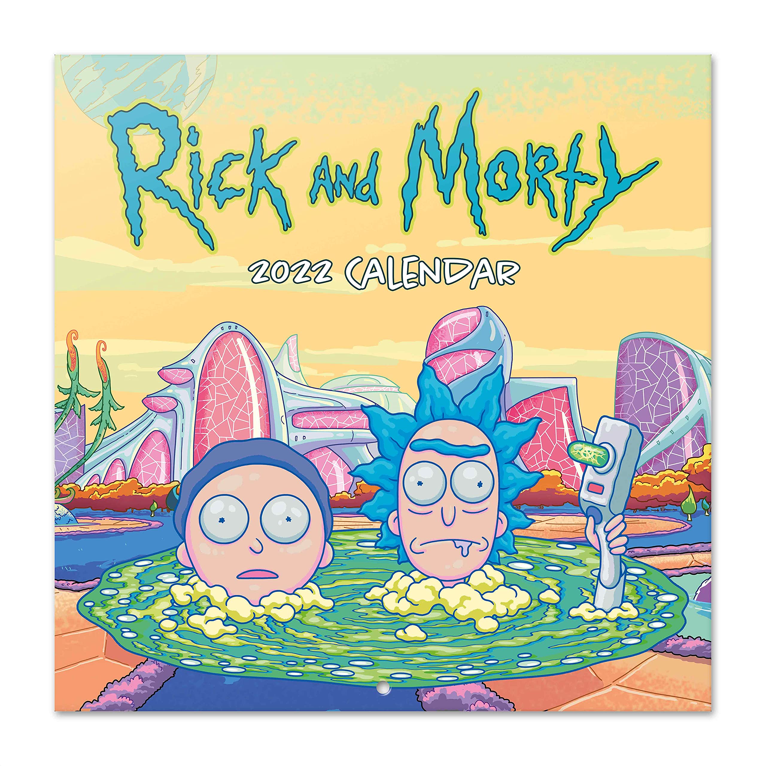 Grupo Erik: Official Rick & Morty 2022 Wall Calendar, 2022 Calendar, 12' x 12' Square Wall Calendar 2022 (Free Poster Included), Family Calendar 2022, Kids Calendar 2022