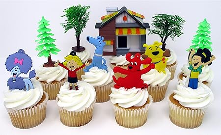 Amazon Co Jp Clifford 大きな赤犬 誕生日ケーキ カップケーキトッパーセット Cliffordのキャラクターとテーマ装飾アクセサリー Toys