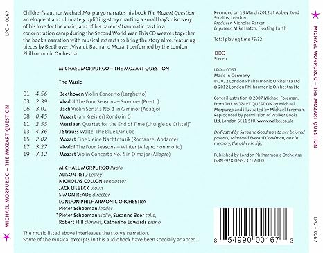 Morpurgo Michael Mozart Question Music Morpurgo Michael Mozart Question Music