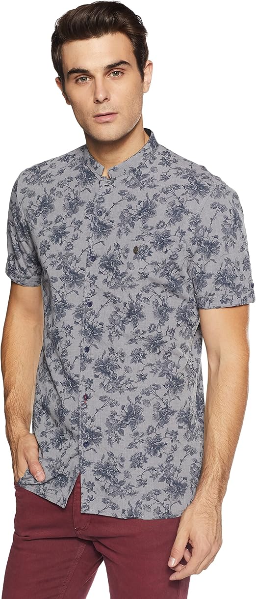 Buy Peter England Men's Printed Slim Fit Casual Shirt (JSH318003825