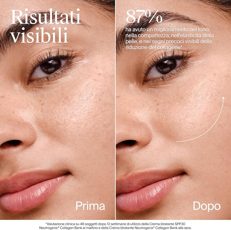 Collagen Bank Crema Idratante Viso con Collagene SPF 30, 50 ml