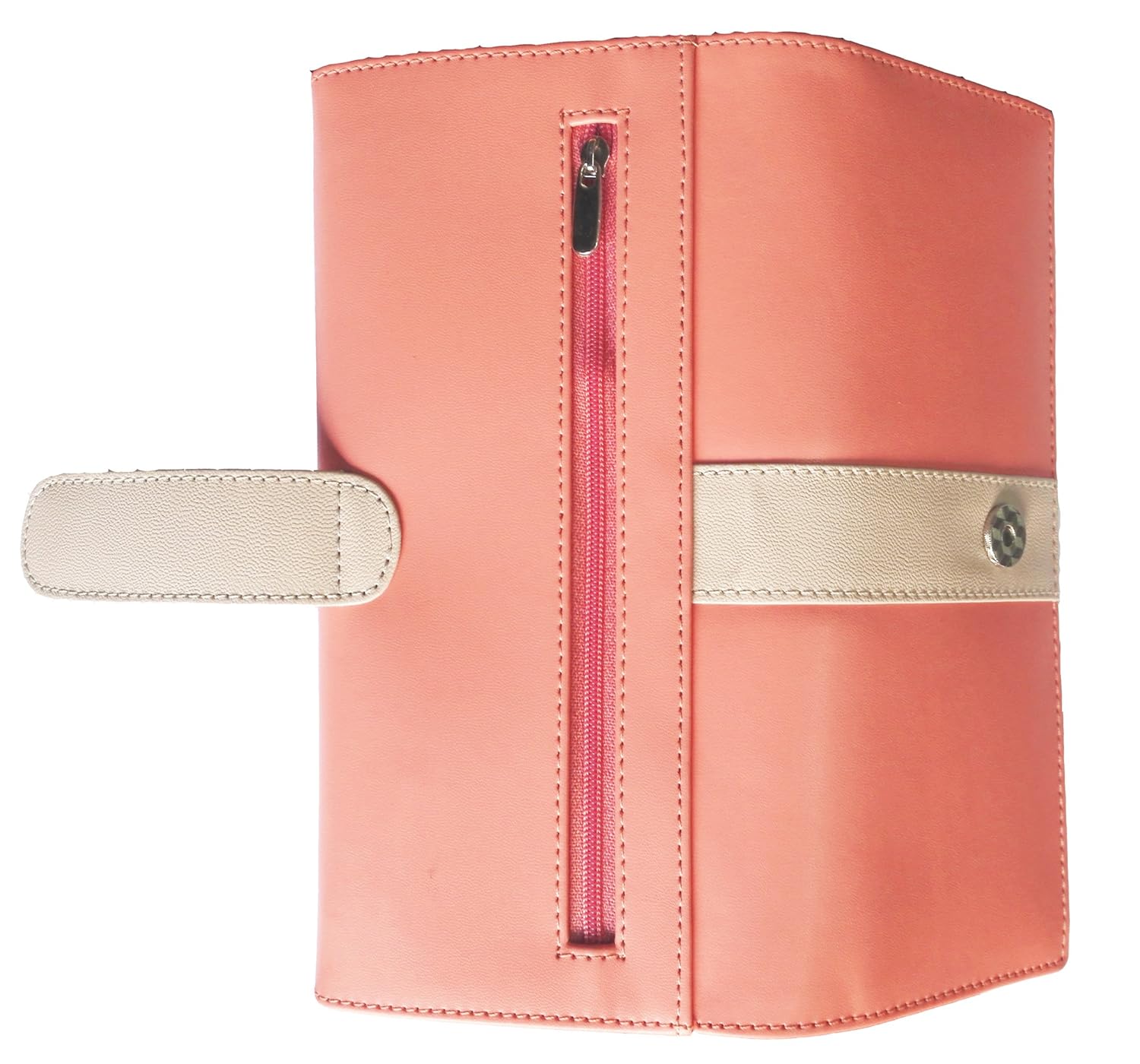 yours luggage women's faux leather clutch patti, (peach, yl_80)