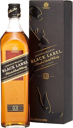 Amazon Co Jp 12本まとめ売り ジョニーウォーカー ブラックラベル 12年 ウイスキー イギリス 700ml 12本 ギフトbox入り 食品 飲料 お酒