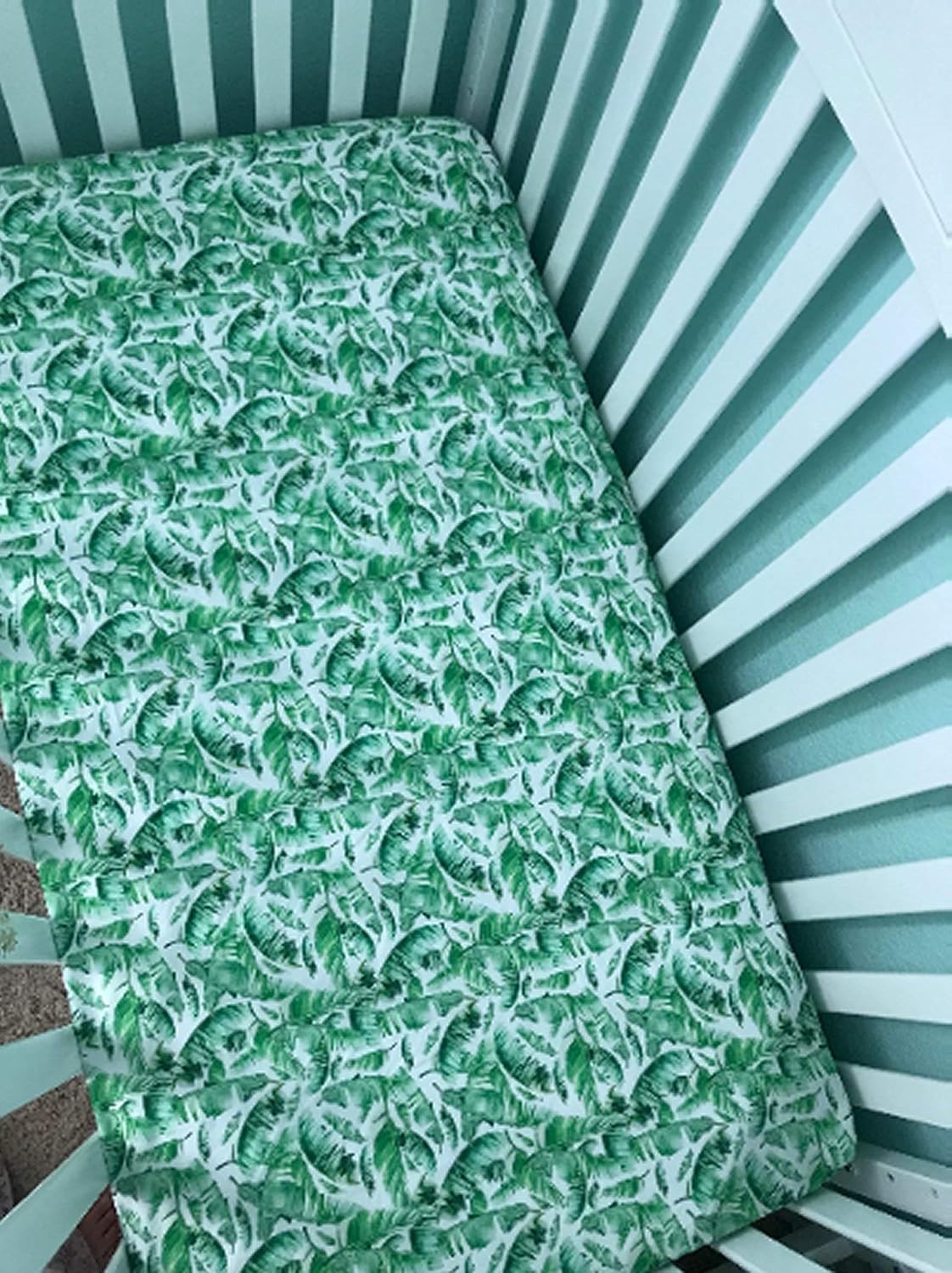 palm tree crib sheet