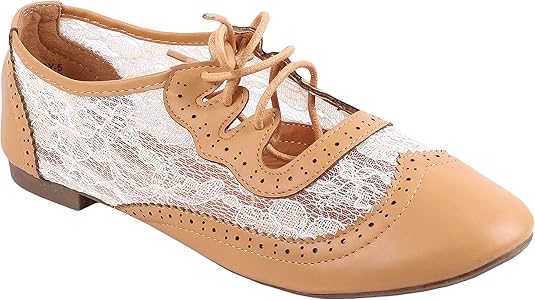 Amazon Com Casual Lady Lace Up Lace Sexy Narrow Width Fashion Women Oxfords Flat Shoes New Without Box Oxfords