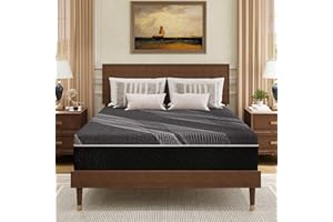 Dyonery Queen Size Mattress, 10 Inch Gel Memory Foam, Cooling & Back Pain Relief, CertiPUR-US Certified, Fiberglass Free, Foam Made in USA, Medium