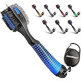 CHAMPKEY Premium Polyurethane Golf Brush Star Series| Oversized Brush Head with Comfortable Grip and Retractable Groove Clean