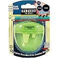Sargent Art 3 Manual Hole Pencil Sharpeners - 3 Holes With Lid - Portable Colored Pencil Sharpener - Jumbo - Green - Easy Grip Oval Shape