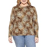 STRETCH IS COMFORT Women’s Long Sleeve Lay Flat Crew Neck Tee | Everyday Top | Plus & Regular Sizes S-5X