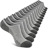 Heatuff No Show Cushioned Socks Men, Low Cut Athletic Socks for Men, Non Slip Inisible Socks(7 pairs).