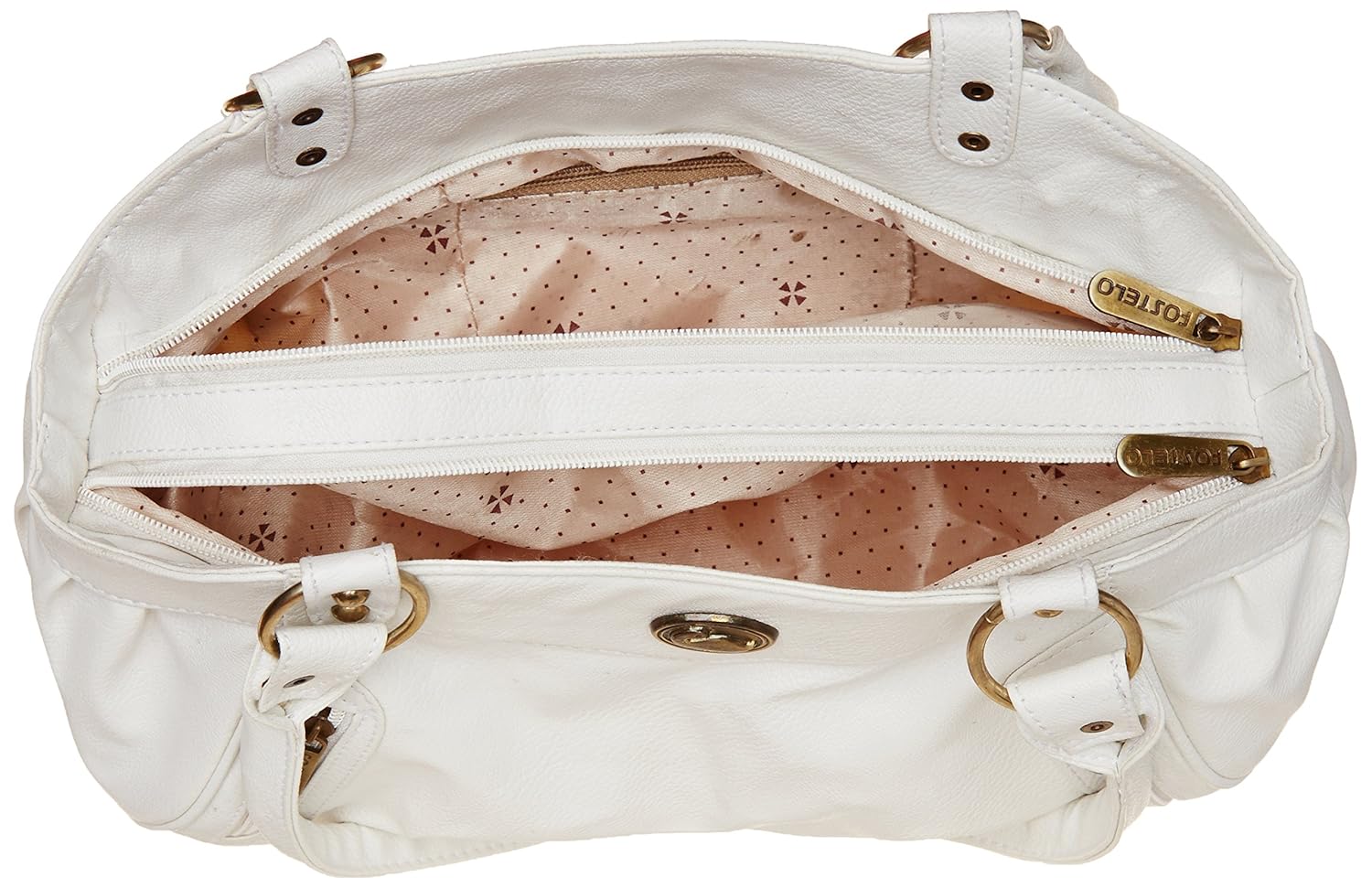 fostelo women's handbag (white) (fsb-145)