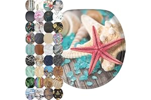 Sanilo Soft Close Toilet Seat ROUND, Quiet and Slow Close Lid and Seat, Strong Bumpers and Hinges, Bath Salt