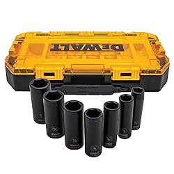 DEWALT DWMT74736 Tough Box 7PC SAE 1/2 Deep Drive