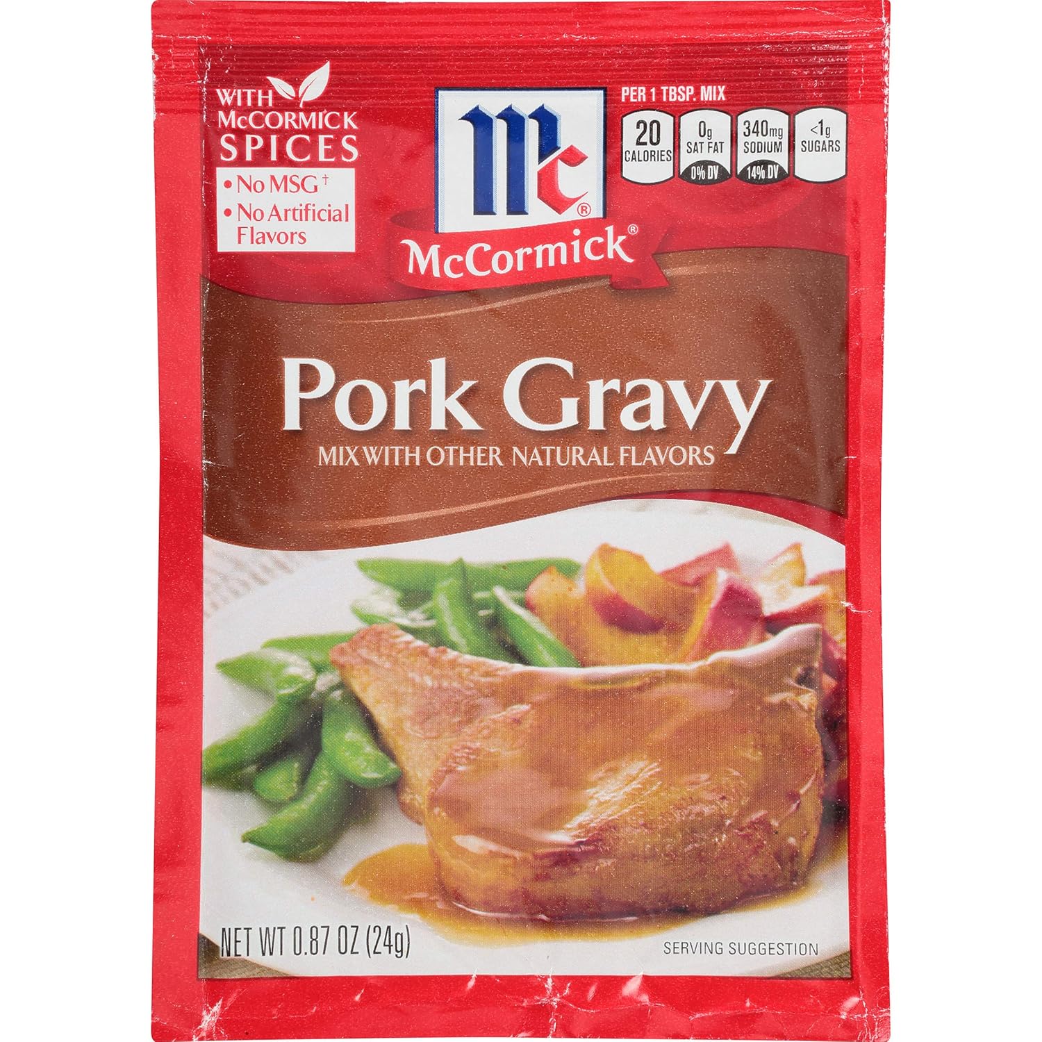 McCormick Pork Gravy Mix, 0.87 oz Grocery & Gourmet Food