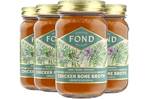 FOND NOURISH DELIGHT FOND Pasture-Raised Regenerative Chicken Bone Broth infused with Organic Bouquet Garni