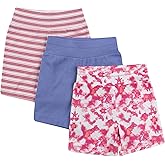 Hanes unisex-baby Shorts, Ultimate Flexy Knit, Baby & Toddler, 3-pack