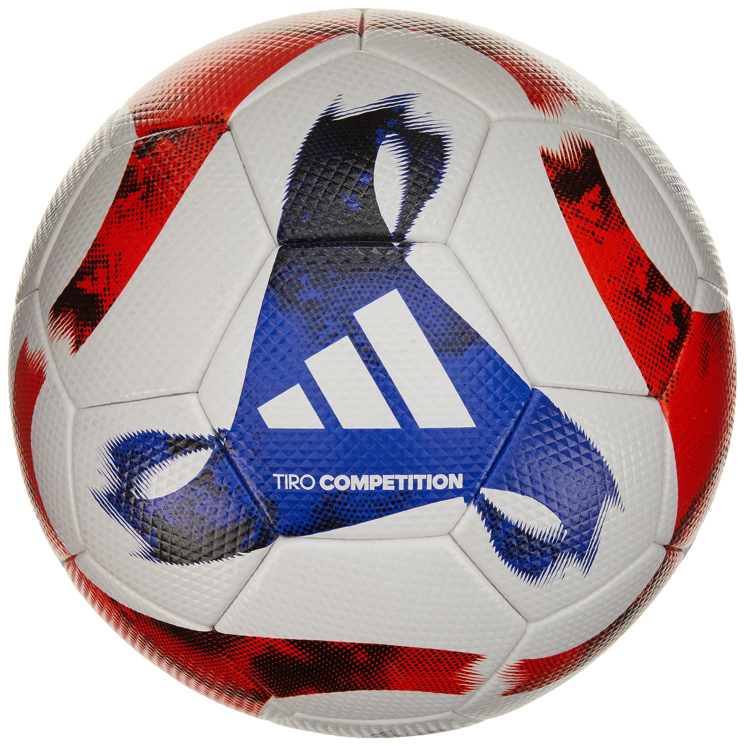 adidas Unisex-Adult Tiro Competition Ball, White/Black/Team Solar Orange/Team Royal Blue, 4 Image