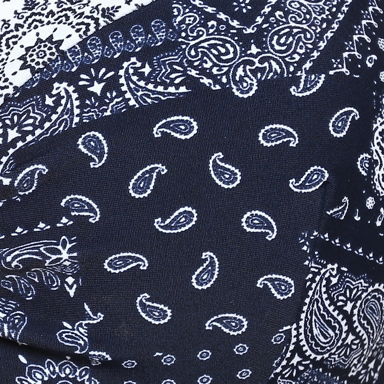 kvl womens printed bikini swimsuit top - navy