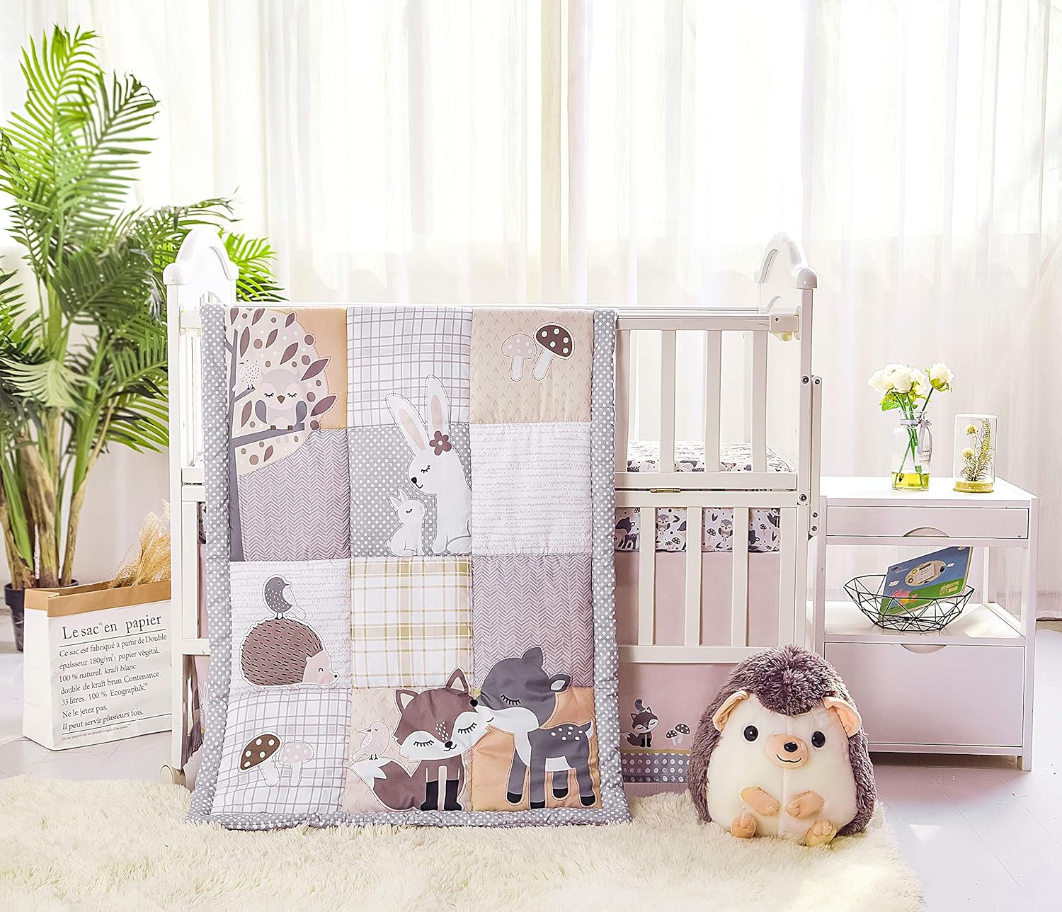 woodland animal cot bedding uk